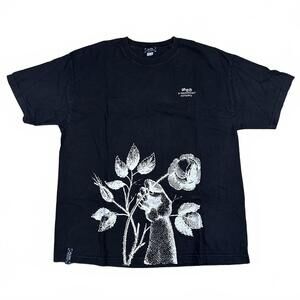 LRG Men T-Shirt Large Black Floral Graphic
